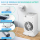 Ventilateur Brumisateur De Bureau USB Mini Avec Refroidissement Par Glace Réservoir 350ml 3 Vitesses Batterie 2600mAh - www.y...