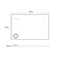 Tablette Graphique Haute Précision Connectée Mobile Compatibilité Multi-Systèmes Sensibilité Pression 8192 Niveaux Zone Large...