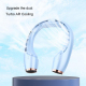 Ventilateur De Cou Sans Pales USB Rechargeable Avec Refroidissement Semi Conducteur 4000 mAh 8 Heures 3 Vitesses - www.yonis-...