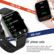 Montre Connectée Étanche IP68 avec Écran Tactile IPS 1.69 Pouces Surveillance Sommeil Fréquence Cardiaque Appels Bluetooth Te...