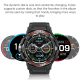 Montre Connectée 2 En 1 Avec Écouteurs Bluetooth 5.2 Écran TFT HD 1.39 Pouces Suivi Oxygène Sanguin Autonomie 50 Jours Étanch...