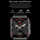 Montre Connectée Étanche IP67 Avec Bracelet En Cuir Et Écran Tactile 1.96 Pouces Pour Appels Bluetooth Et Suivi Santé Complet...