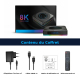Box TV Android 11 8K Avec Télécommande 4 Go 64 Go Processeur Amlogic S905X4 WiFi Double Bande Bluetooth - www.yonis-shop.com