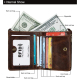 Portefeuille Protection Porte-Carte Magnétique RFID Hommes Mode Sac Cuir Haute Qualité Café - www.yonis-shop.com