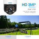Caméra Surveillance Extérieure HD 3MP Étanche IP66 Vision Nocturne Couleur Panneau Solaire WiFi PTZ Stockage Cloud - www.yoni...