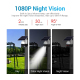 Caméra Surveillance Extérieure HD 3MP Étanche IP66 Vision Nocturne Couleur Panneau Solaire WiFi PTZ Stockage Cloud - www.yoni...