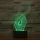 Lampe de Décoration 3D Design Art LED 7 Couleurs Tactile 0.5W Pour Chambre Salon Hall Couloir - www.yonis-shop.com