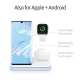 Chargeur Sans Fil Magnétique Vertical Avec Lumière Tactile Pour Téléphones Mobiles Montres Et Écouteurs Apple Chargement Simu...