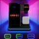 Chargeur Sans Fil Magnétique Vertical Avec Lumière Tactile Pour Téléphones Mobiles Montres Et Écouteurs Apple Chargement Simu...