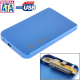 Boîtier Pour Disque Dur Externe Windows Mac OS 2.5 Pouces USB 2.0 SATA Bleu - www.yonis-shop.com