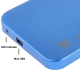 Boîtier Pour Disque Dur Externe Windows Mac OS 2.5 Pouces USB 2.0 SATA Bleu - www.yonis-shop.com