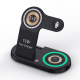 Chargeur Sans Fil Magnétique Multifonction 4 en 1 Rapide et Sécurisé Pour Smartphone Montre et Écouteurs Noir - www.yonis-sho...