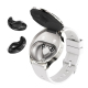 Montre Connectée Avec Écouteurs TWS Intégrés Appels Bluetooth Fréquence Cardiaque Écran Tactile IP67 Android iOS - www.yonis-...
