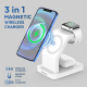 Chargeur Sans Fil 3 En 1 Magnétique Pour iPhone iWatch Et AirPods Blanc Haute Performance - www.yonis-shop.com