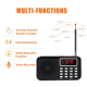 Poste Radio FM/AM Lecteur Musique MP3 Rechargeable Carte Micro SD LED - www.yonis-shop.com