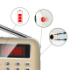 Poste Radio FM/AM Lecteur Musique MP3 Rechargeable Carte Micro SD LED - www.yonis-shop.com