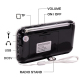 Poste Radio FM/AM Lecteur Musique MP3 Rechargeable Carte Micro SD LED - www.yonis-shop.com