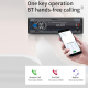 Autoradio Bluetooth Avec Fonction MP3 FM Radio Lecteur De Carte TF AUX USB Charge Mobile Assistant Vocal - www.yonis-shop.com