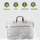 Sacoche Ordinateur Portable Imperméable Et Résistante À L'Usure Pour Macbook Samsung Lenovo Et Plus 15.6 Pouces Maximum Navy ...