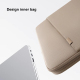 Sacoche Ordinateur Portable Khaki Protection 360° Antichoc Imperméable Avec Rangement Accessoires - www.yonis-shop.com