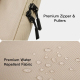 Sacoche Ordinateur Portable Khaki Protection 360° Antichoc Imperméable Avec Rangement Accessoires - www.yonis-shop.com