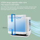 Mini Rafraîchisseur D’Air 99 Vitesses Réservoir 1000 Ml USB C Modes Naturel Et Sommeil 10 W - www.yonis-shop.com