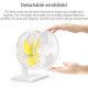 Ventilateur De Bureau Rechargeable USB Silencieux À 3 Vitesses Angle Réglable À 90° Batterie 1800 mAh - www.yonis-shop.com