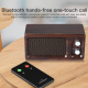 Enceinte Bluetooth Bois 16W Autonomie 6H Support Micro SD 3.5mm AUX U Disk - www.yonis-shop.com