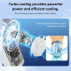 Mini Ventilateur Portable Haute Vitesse 3000 mAh Avec Refroidissement 3.0 Et Affichage Du Niveau De Batterie - www.yonis-shop...