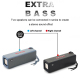 Enceinte Bluetooth Portable TWS Subwoofer Avec Corde Tressée Support USB AUX Carte TF Radio FM Haut-Parleur Mains Libres Batt...