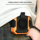 Ventilateur À Clip Rechargeable Pour Ceinture Mains Libres 3 Vitesses Lampe LED Batterie 2400 mAh - www.yonis-shop.com