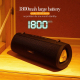 Enceinte Bluetooth Portable Avec Micro Intégré Support Appel Mains-Libres Carte TF AUX Son Stéréo Surround Haut-Parleur Puiss...
