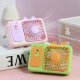 Ventilateur De Bureau Et Portable Rechargeable USB Design Chaton Violet 250 mAh Utilisation Main Libre Et Nomade - www.yonis-...