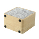 Enceinte Bluetooth Tissu Bois Avec Microphone Intégré Basses Puissantes Autonomie Longue Durée Connexion Stable Support TF AU...