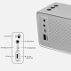 Enceinte Bluetooth Puissante Autonomie Longue Durée Appels Mains-Libres Lecteur TF USB AUX - www.yonis-shop.com