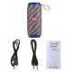 Enceinte Bluetooth Portable Avec Micro Intégré Appels Mains-Libres Et Support Carte TF AUX FM Portée 10m Son Dynamique - www....