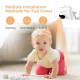 Babyphone Camera Écran LCD 3.5 Pouces Vision Nocturne Audio Bidirectionnel Caméra IP Détection Température - www.yonis-shop.com