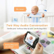 Babyphone Camera Écran LCD 3.5 Pouces Vision Nocturne Audio Bidirectionnel Caméra IP Détection Température - www.yonis-shop.com