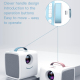 Videoprojecteur LED Mini Portable Pour Enfants Contraste 500:1 Ratio 4:3 16:9 Taille De Projection 20-70 Pouces - www.yonis-s...
