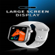 Montre Connectée Or Écran Couleur 2.09 Pouces Surveillance Cardiaque Pression Artérielle Étanche IP67 Bluetooth 5.0 Charge Sa...