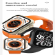 Montre Connectée Ultra Intelligente 1.81 Pouces Écran Couleur Surveillance Cardiaque Pression Artérielle Étanchéité Charge Sa...