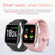 Montre Connectée Écran Couleur 1.4 Pouces Étanche IP67 Mesure Température Corporelle Surveillance Fréquence Cardiaque et Tens...