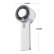 Ventilateur Portable À Main Convertible En Ventilateur De Bureau Avec Refroidissement Semi Conducteur 3 Vitesses Batterie 150...