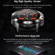 Montre Connectée Écran Carré 1.39 Pouces Bluetooth Appels Détection Cardiaque et Oxygène Notifications Messages et Appels Aut...