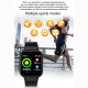 Montre Connectée Étanche IP67 Écran TFT 1.3 Pouces Bluetooth Surveillance Santé et Sommeil Compatible Android et IOS - www.yo...