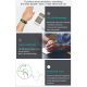 Bracelet Connecté Multifonction Étanche IP67 Écran Couleur Surveillance Sommeil Pression Artérielle Fréquence Cardiaque Compa...
