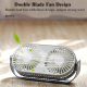 Ventilateur De Bureau Mini USB 2 En 1 Humidificateur 3 Vitesses Orientable À 360° - www.yonis-shop.com