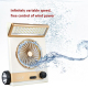 Ventilateur Solaire 4 En 1 Avec Lampe LED Lampe Torche Et Batterie 2000 mAh Silencieux Portable - www.yonis-shop.com