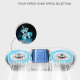 Mini Ventilateur De Bureau Portable Rose Rechargeable USB Type C Batterie 2400 mAh Rotation 360° 4 Vitesses Moins De 36 dB - ...