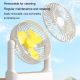 Ventilateur De Bureau Portable Télescopique Rechargeable Type C Silencieux 3 Vitesses Orientation 180 Degrés - www.yonis-shop...